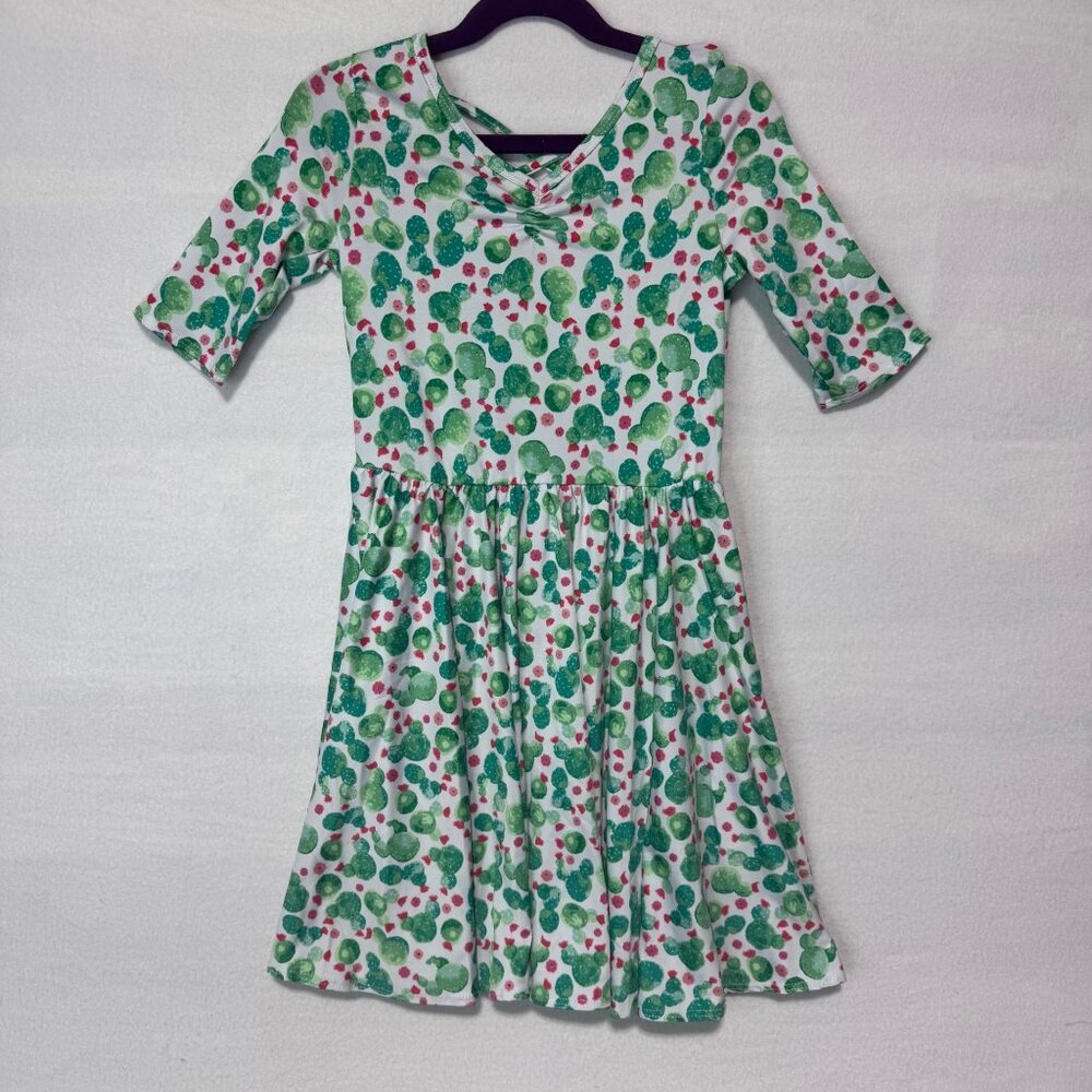 Dotdotsmile Dress Size 7 Green Cactus Plants New with Tags